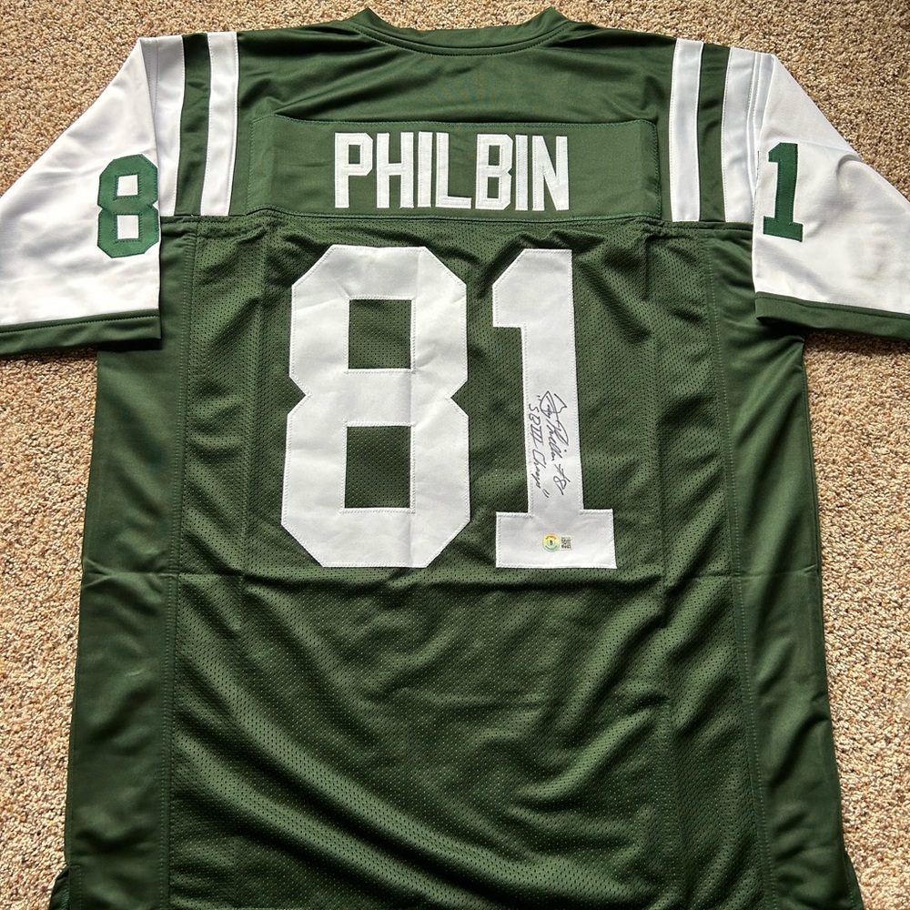 Gerry Philbin autographed jersey